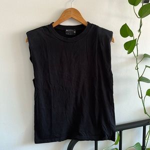ASOS muscle tank top with shoulder padding
